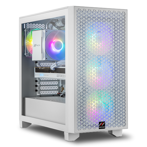 White Gaming PC Ryzen 5 7500F - RTX 5060 Ti | MIFCOM