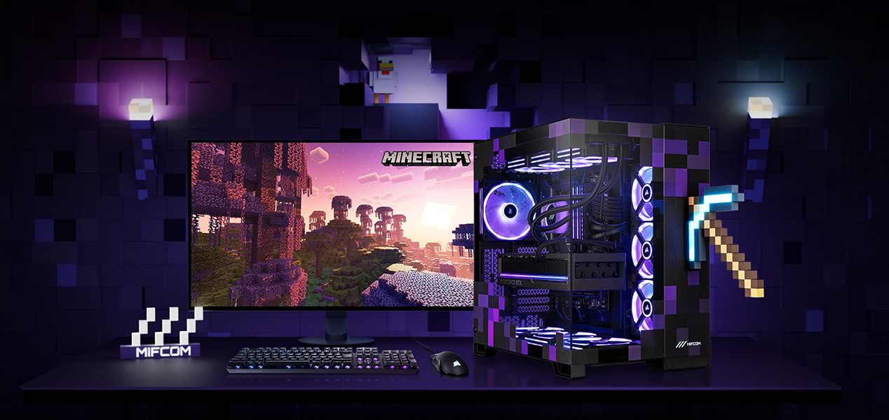 Minecraft Gaming PC 2026 MIFCOM Lp Avivehd Minecraft Gaming Editions 13 0aa3c4cc91 